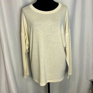 NWOT Spirit Jersey soft oatmeal color top dolman sleeves - oversized M
